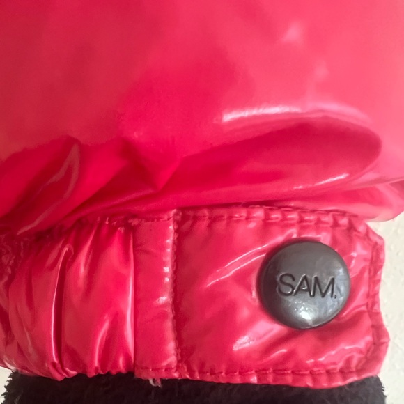 SAM. Girls Freestyle Goose Down Puffer Jacket Fuschia Size 14 - Picture 8 of 13